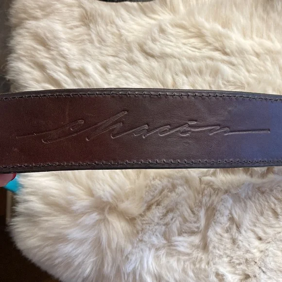 Signed Mona Van Riper Turquoise & Sterling Silver Belt Buckle & Leath… - Picture 16 of 17